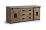 Giner y Colomer Aparador de Madera de Mango y Metal, 80 x 190 x 45 cm, Industrial, Natural